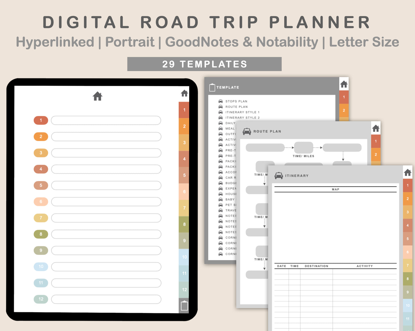 Digital Road Trip Planner - Autumn