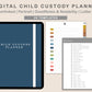Digital Child Custody Planner - Modern