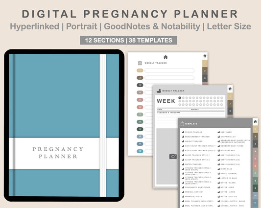 Digital Pregnancy Planner - Muted