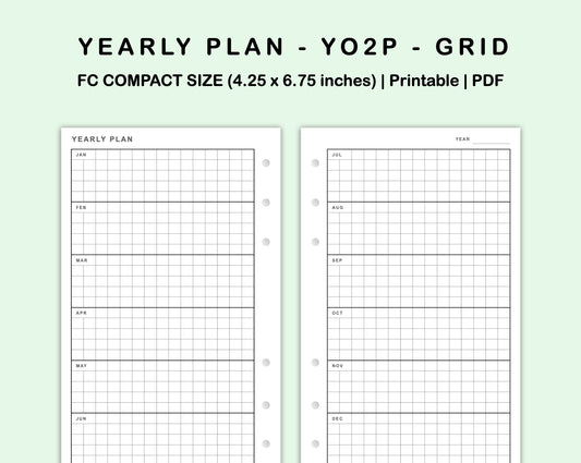 FC Compact Inserts - Yearly Plan - YO2P - Grid