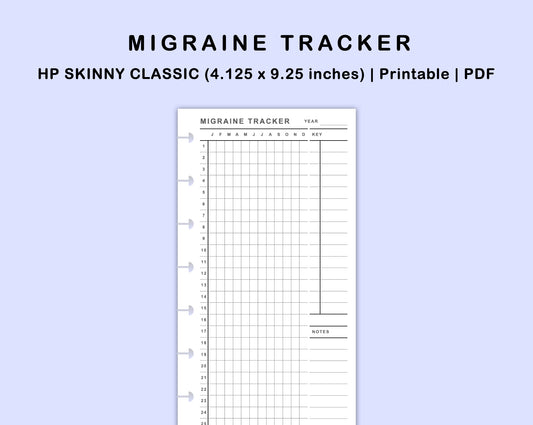 Skinny Classic HP Inserts - Migraine Tracker