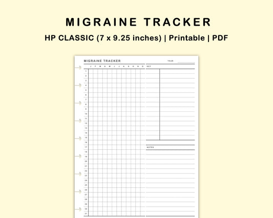 Classic HP Inserts - Migraine Tracker