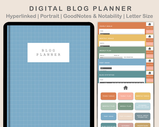 Digital Blog Planner - Boho