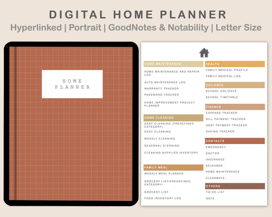 Digital Home Planner - Warm