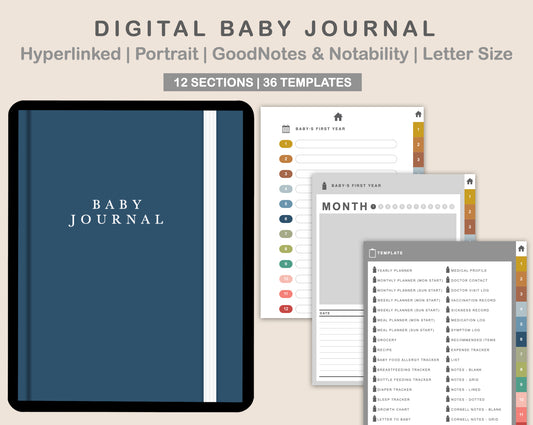 Digital Baby Journal - Modern