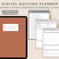 Digital Quilting Planner - Warm