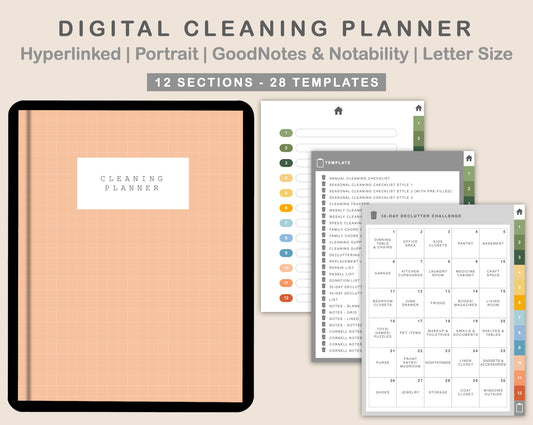 Digital Cleaning Planner - Bright