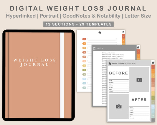 Digital Weight Loss Journal - Autumn