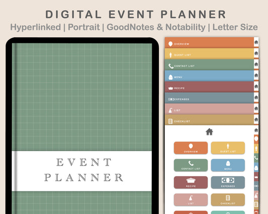 Digital Event Planner - Boho
