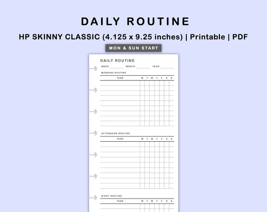 Skinny Classic HP Inserts - Daily Routine