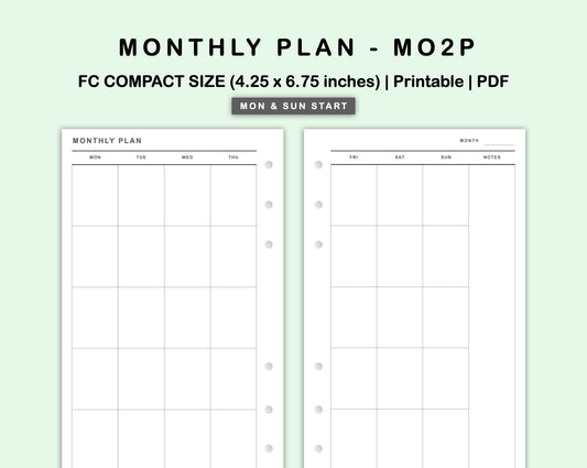 FC Compact Inserts - Monthly Plan - MO2P