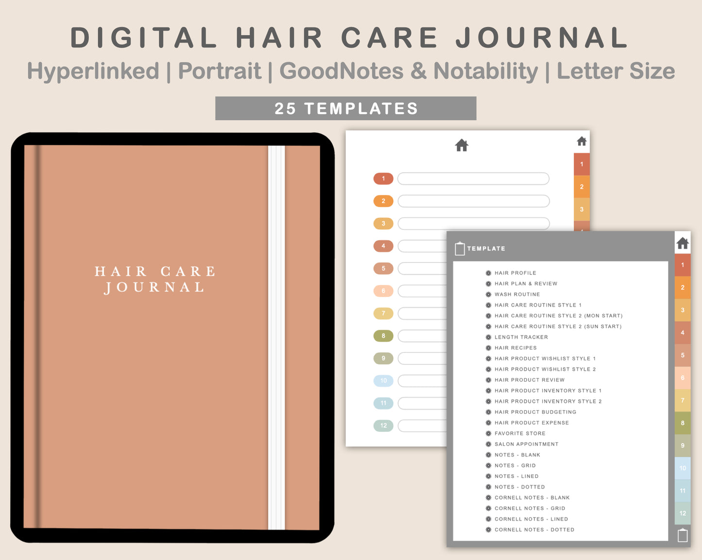 Digital Hair Care Journal - Autumn
