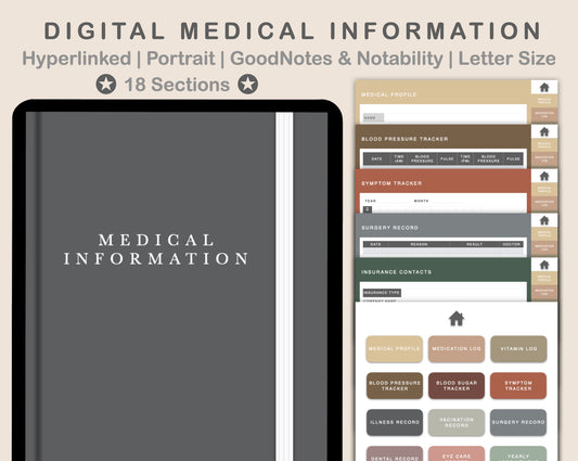 Digital Medical Planner - Muted
