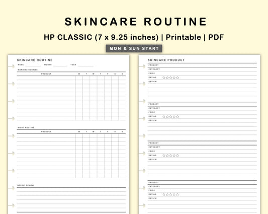 Classic HP Inserts - Skincare Routine