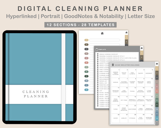 Digital Cleaning Planner - Muted