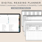 Digital Reading Planner - Landscape - Muted