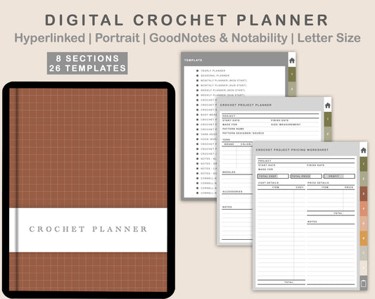 Digital Crochet Planner - Boho