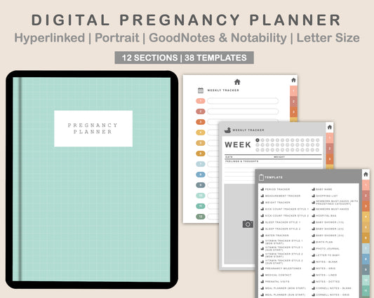 Digital Pregnancy Planner - Boho