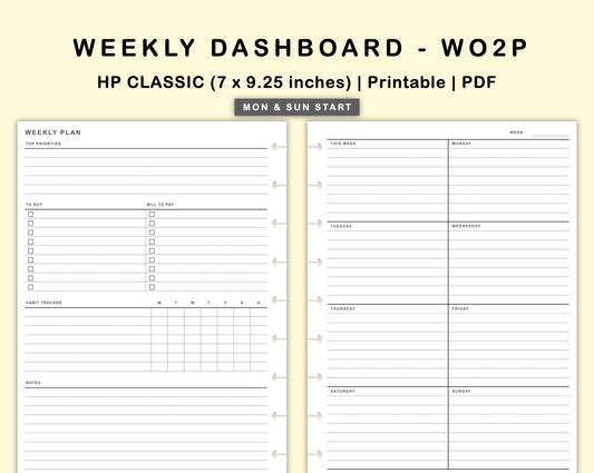 Classic HP Inserts - Weekly Dashboard