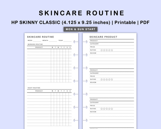 Skinny Classic HP Inserts - Skincare Routine