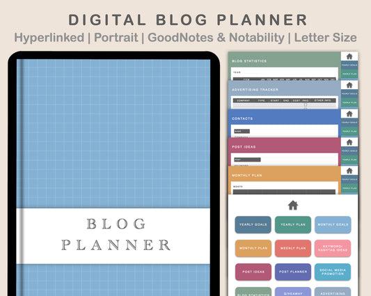 Digital Blog Planner - Spring