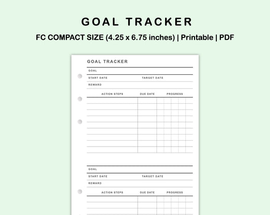 FC Compact Inserts - Goal Tracker