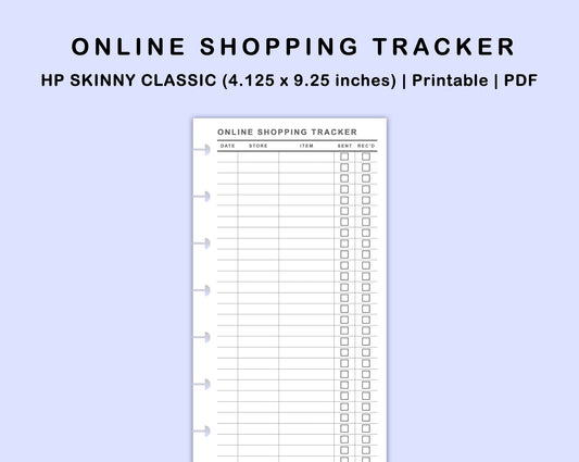 Skinny Classic HP Inserts - Online Shopping Tracker