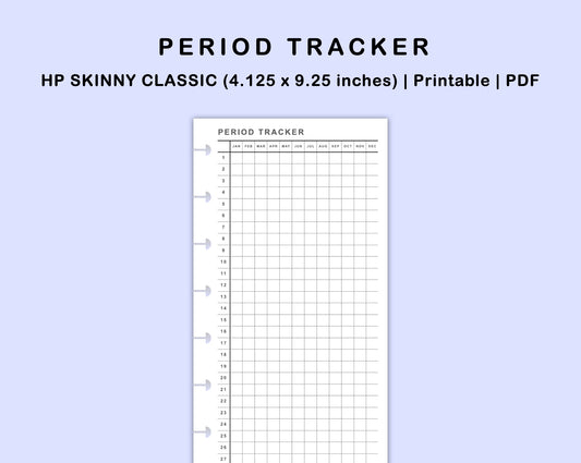 Skinny Classic HP Inserts - Period Tracker