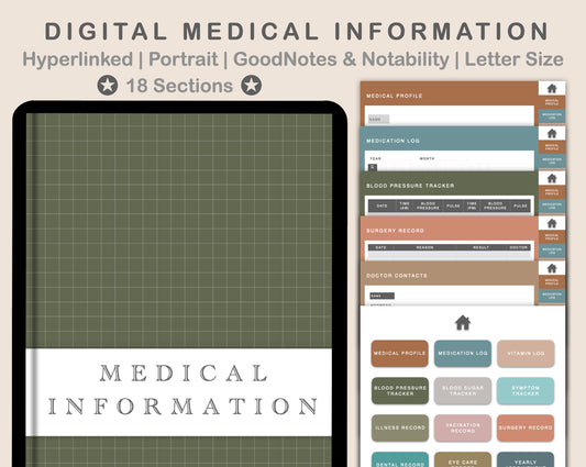 Digital Medical Planner - Neutral