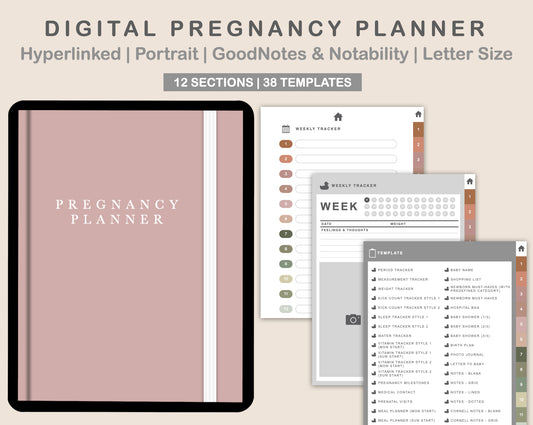 Digital Pregnancy Planner - Neutral