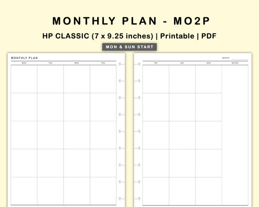 Classic HP Inserts - Monthly Plan - MO2P