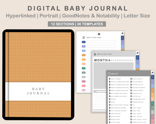 Digital Baby Journal - Spring