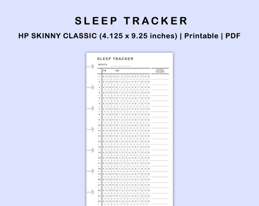 Skinny Classic HP Inserts - Sleep Tracker