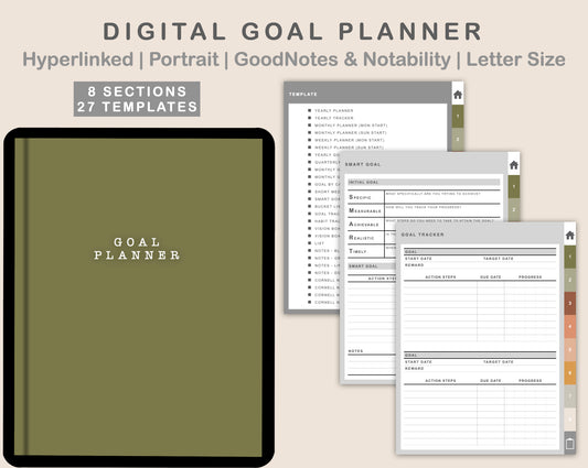Digital Goal Planner - Boho