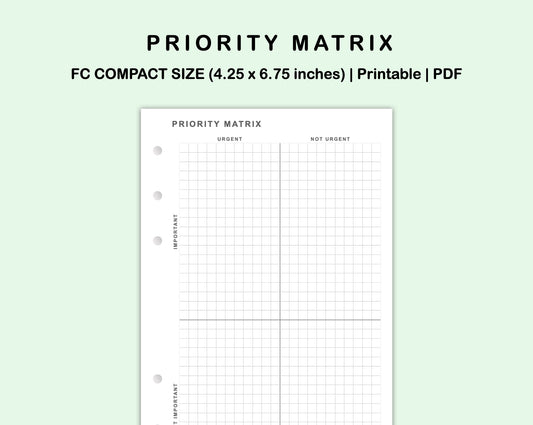 FC Compact Inserts - Priority Matrix