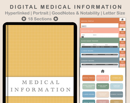 Digital Medical Planner - Boho