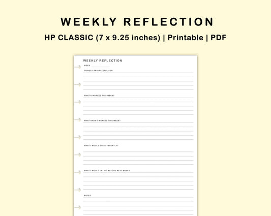 Classic HP Inserts - Weekly Reflection