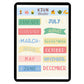 Digital Sticker - Month Name in Pastel theme