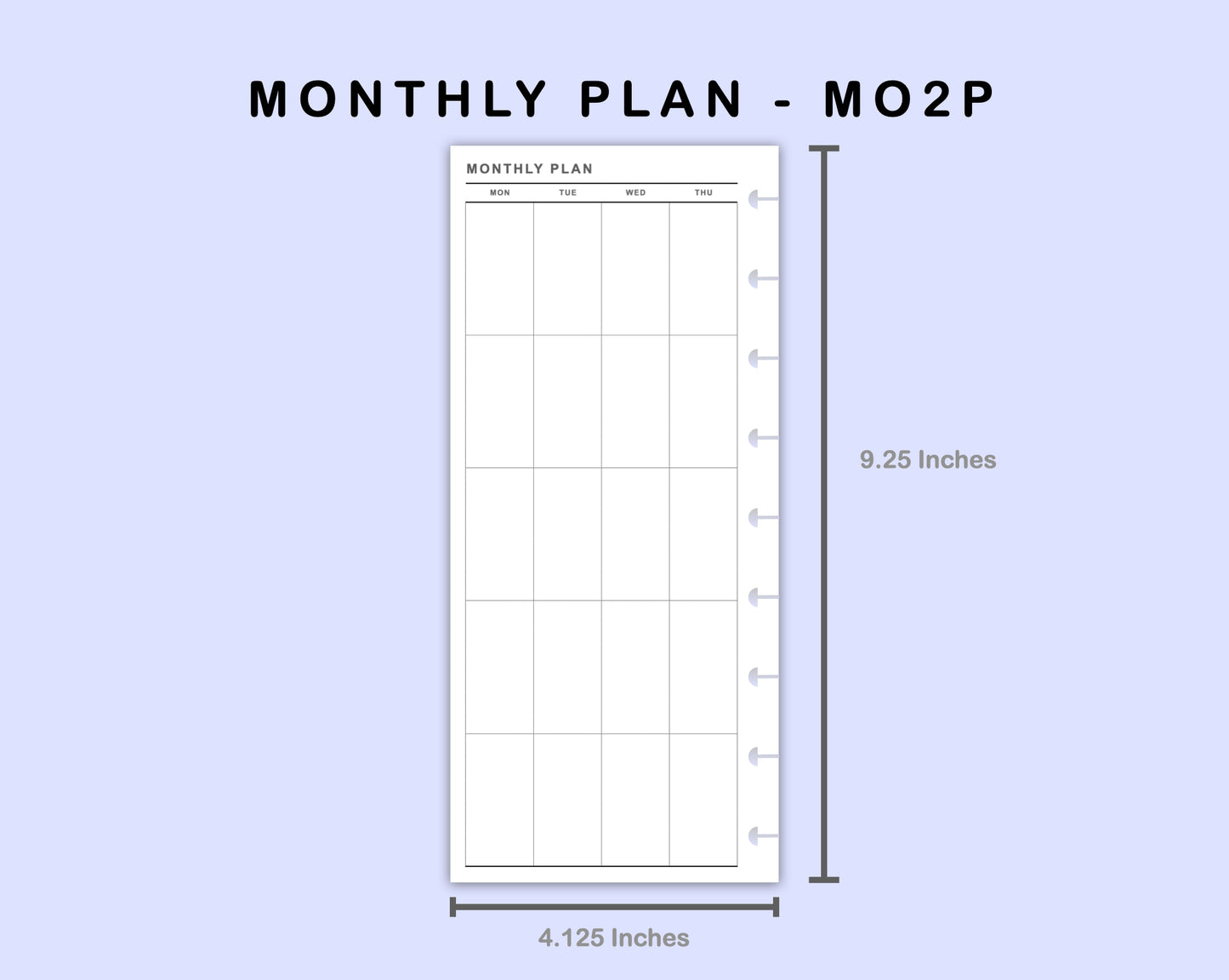 Skinny Classic HP Inserts - Monthly Plan - MO2P