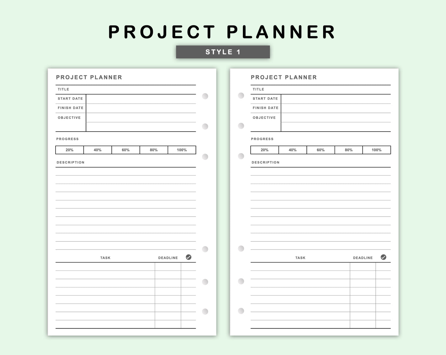 FC Compact Inserts - Project Planner