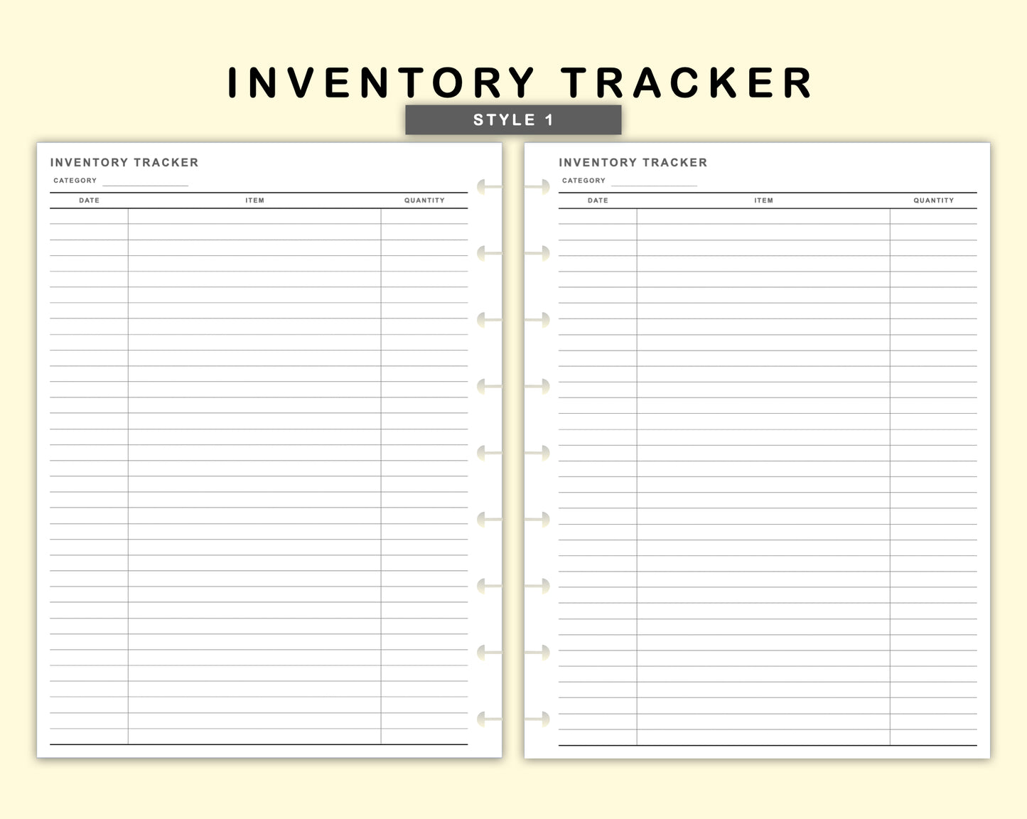 Classic HP Inserts - Inventory Tracker