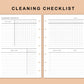 Mini Happy Planner Inserts - Cleaning Checklist