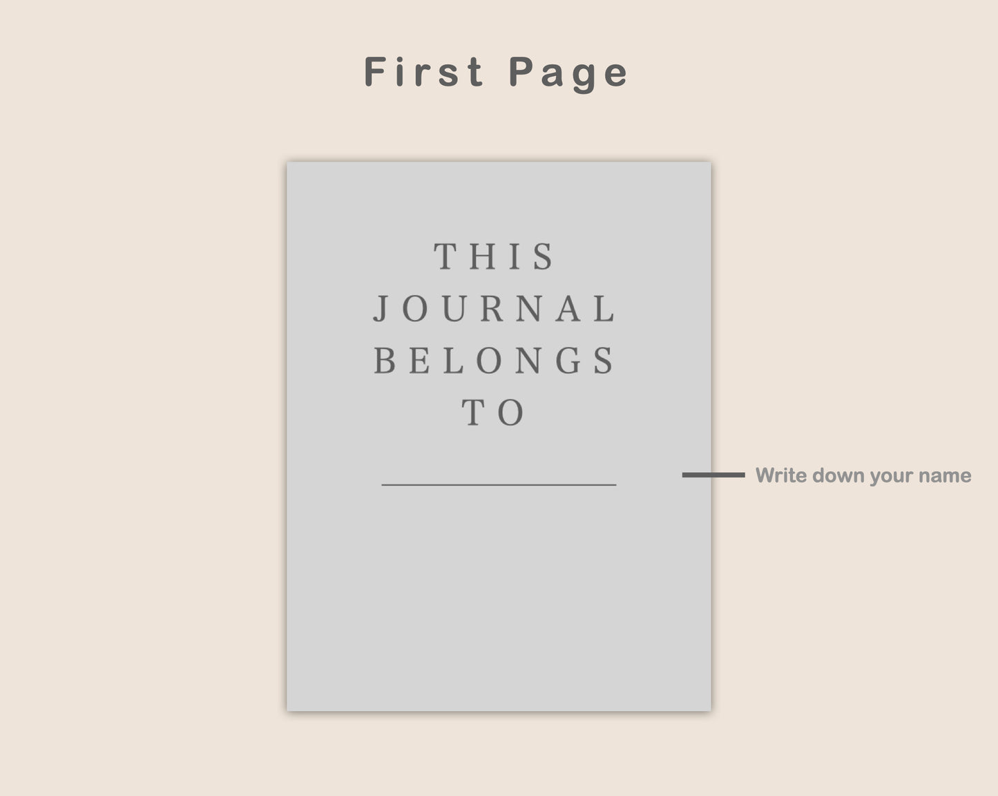 Digital 5 Year Journal - Muted