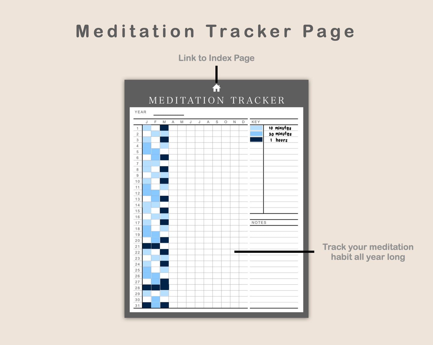 Digital Meditation Journal - Muted