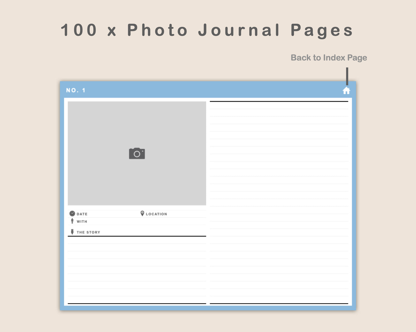 100 Digital Photo Album - Pastel