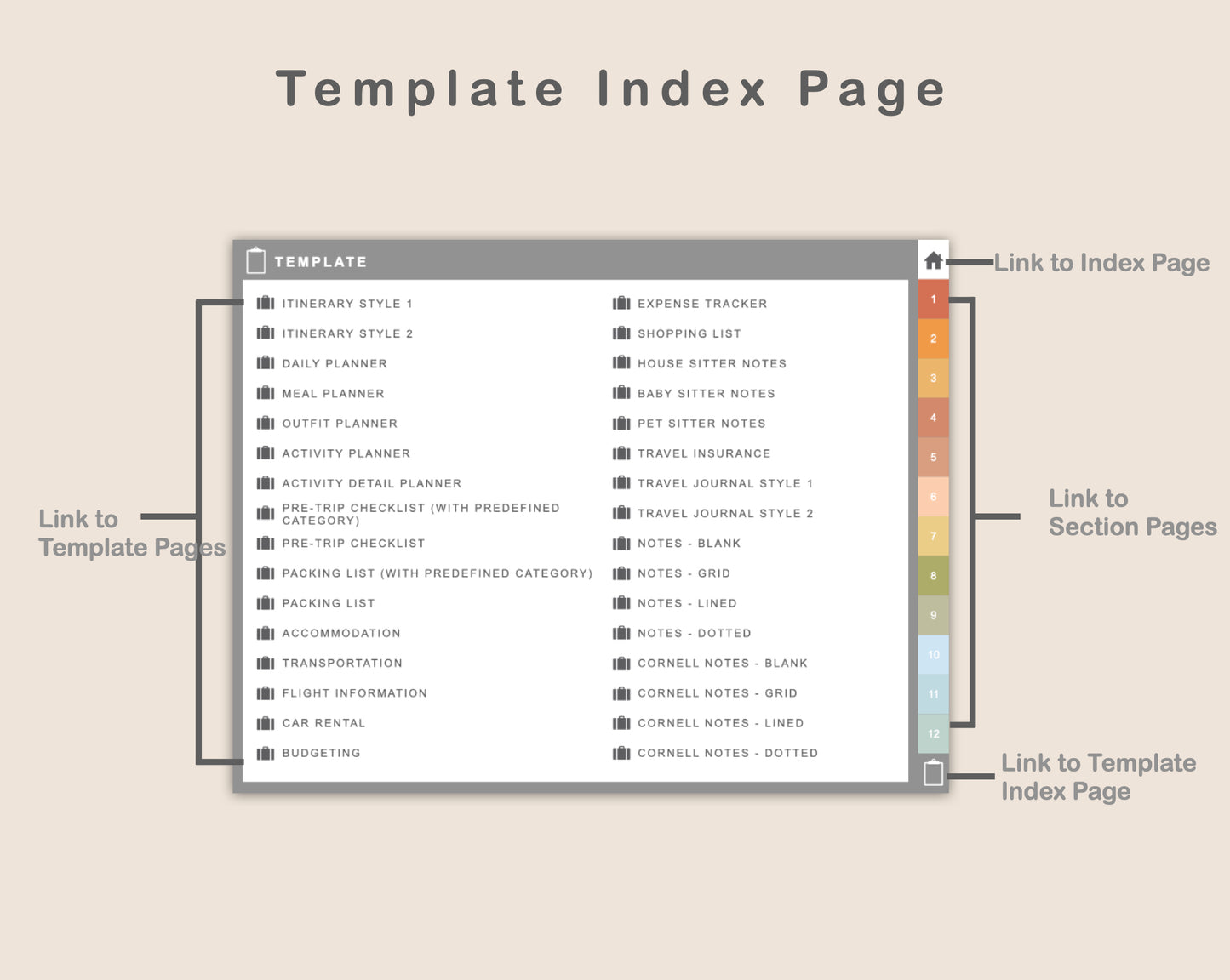 Digital Travel Planner - Landscape - Autumn