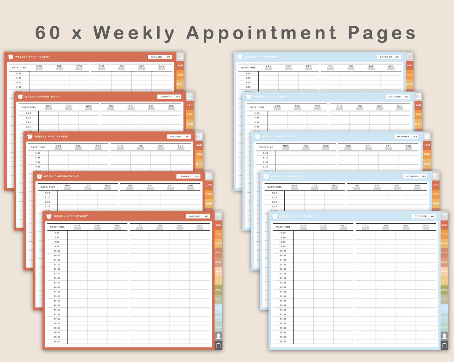 Digital Appointment Planner - Autumn